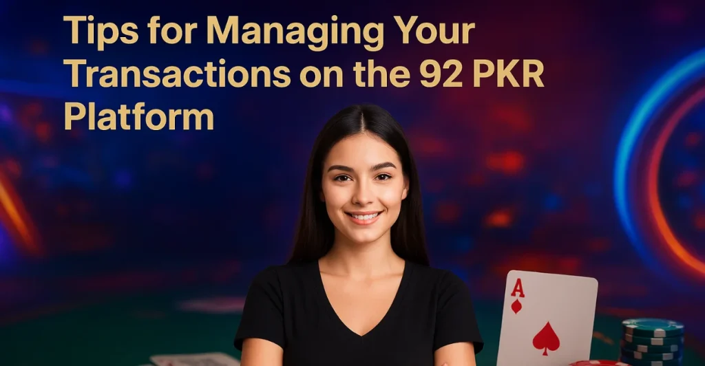 Transactions on the 92 PKR Platform