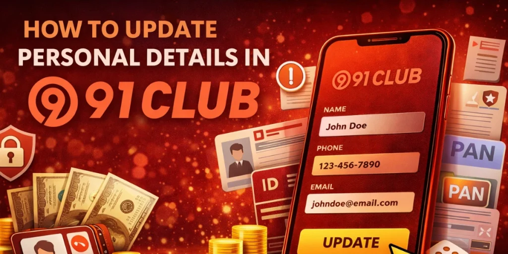 How To Update Personal Details In 91 Club